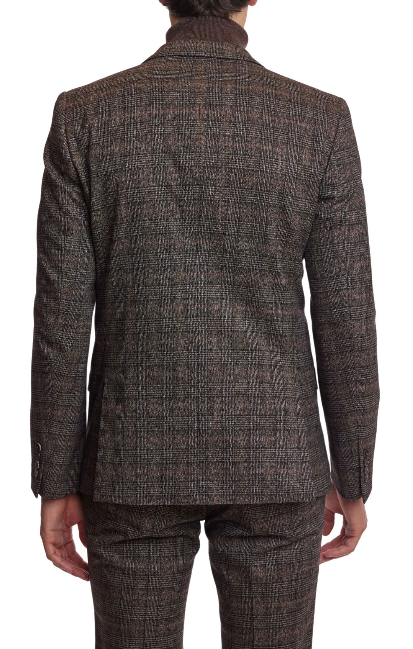 Ashton Peak Jacket - slim - Brown Camel Plaid