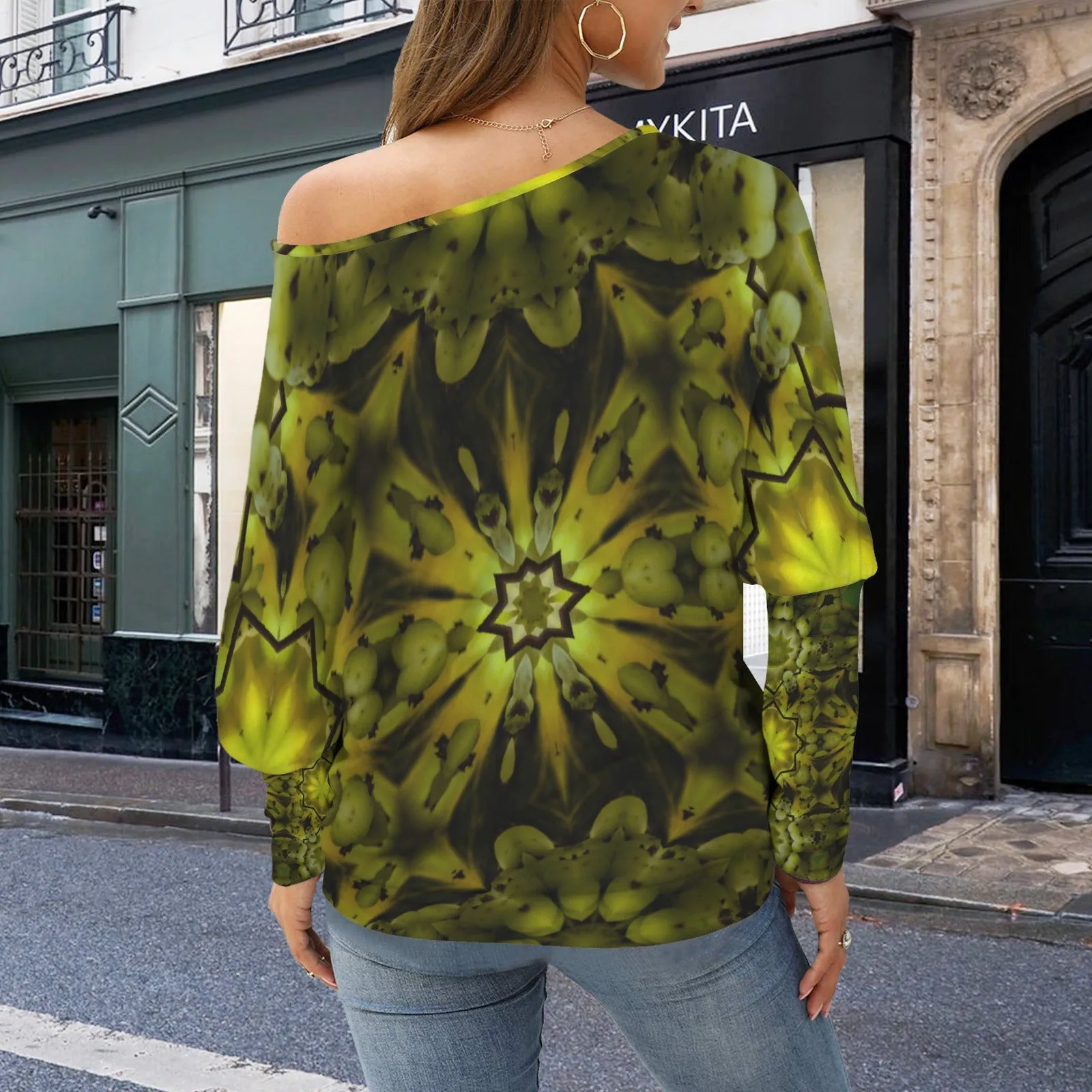 Batwing Long Sleeve Sweater Spearfish Canyon Forest