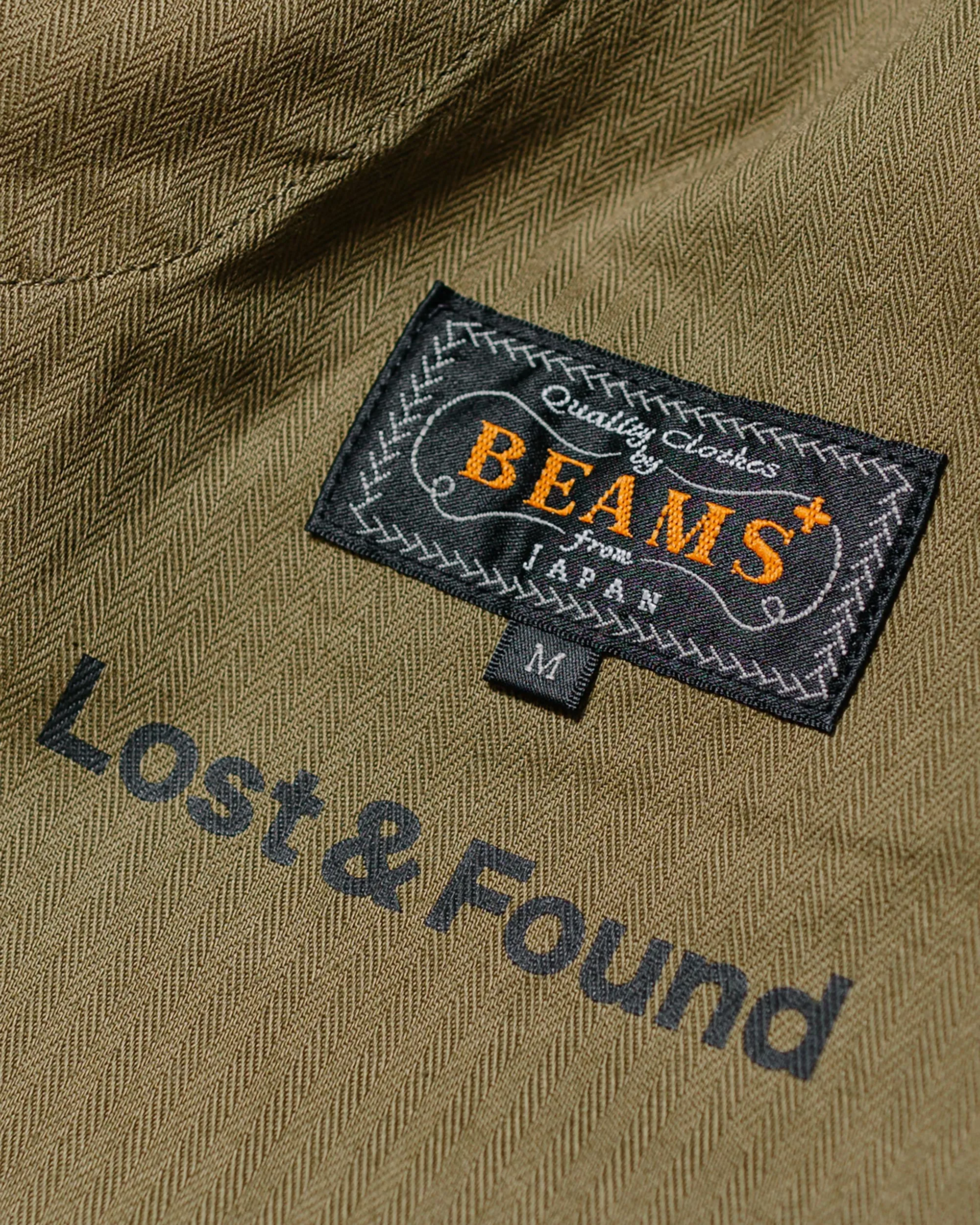 Beams Plus Lost & Found 2Pleats Cotton Ripstop Black