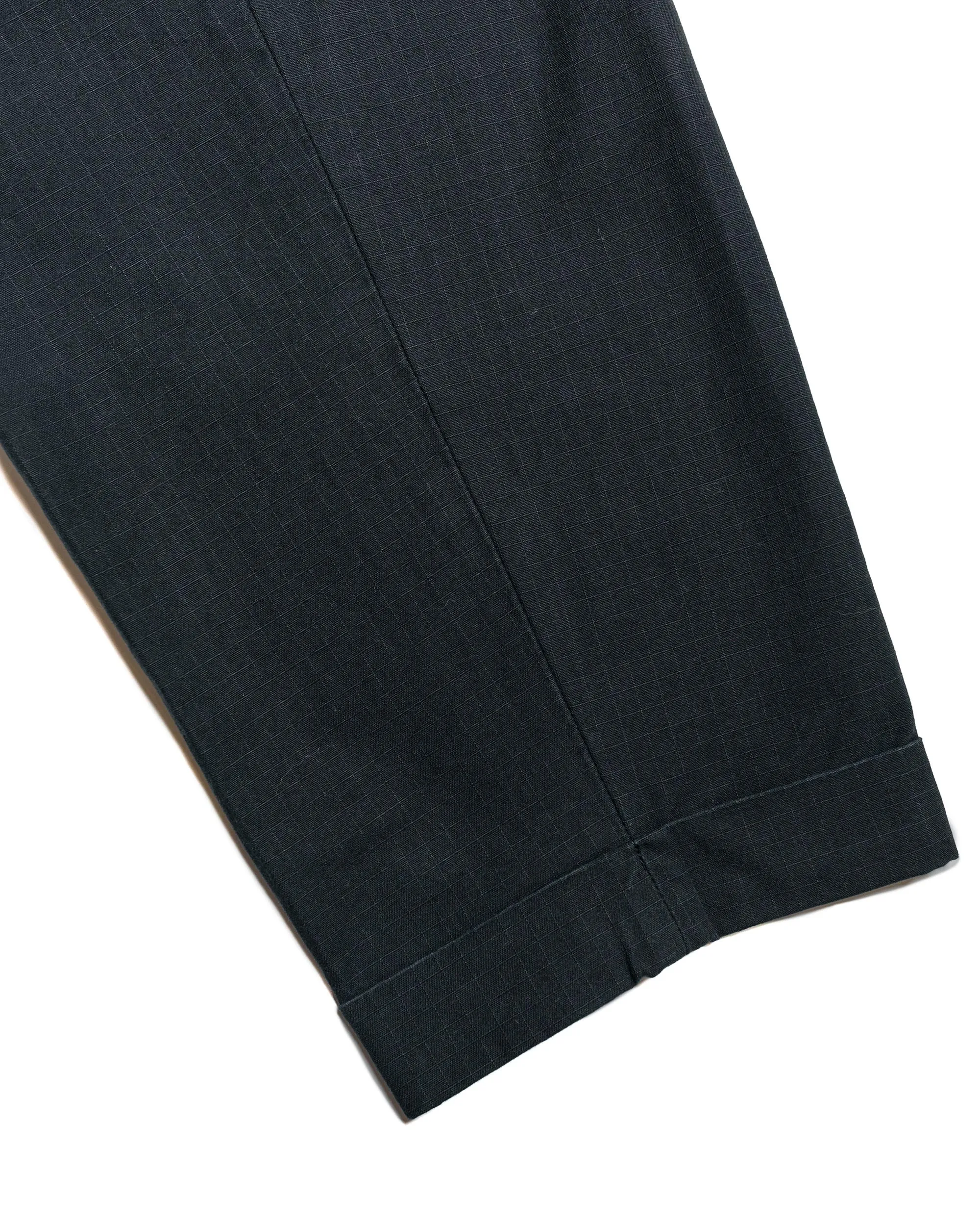 Beams Plus Lost & Found 2Pleats Cotton Ripstop Black