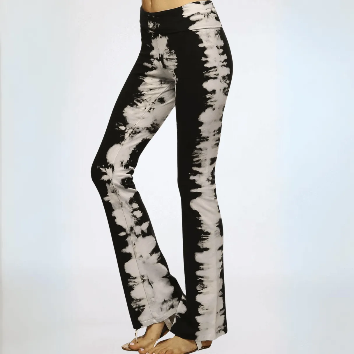 Black & Tan Tie Dye Athleisure Pants Made in USA