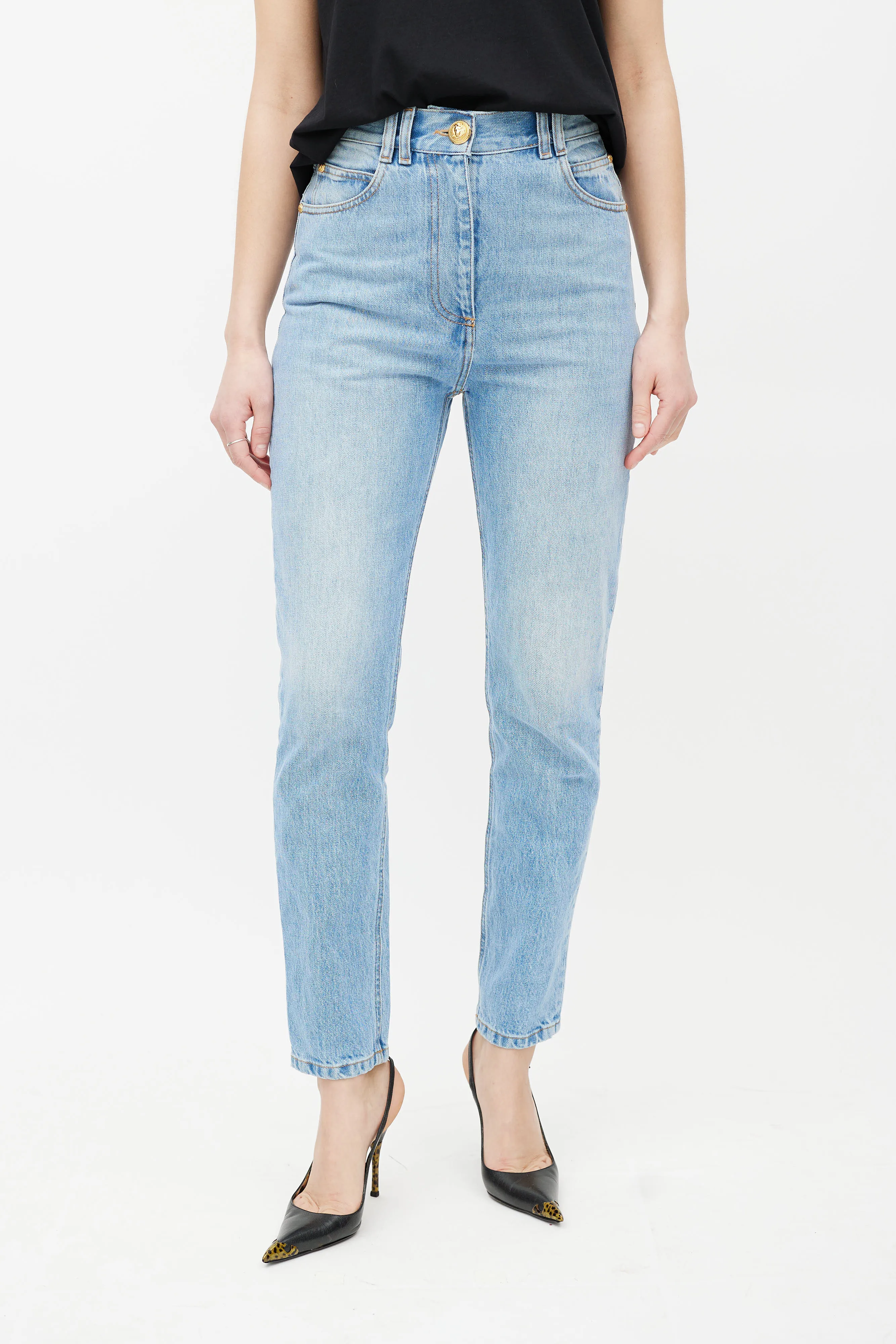 Blue & Gold Slim Jeans