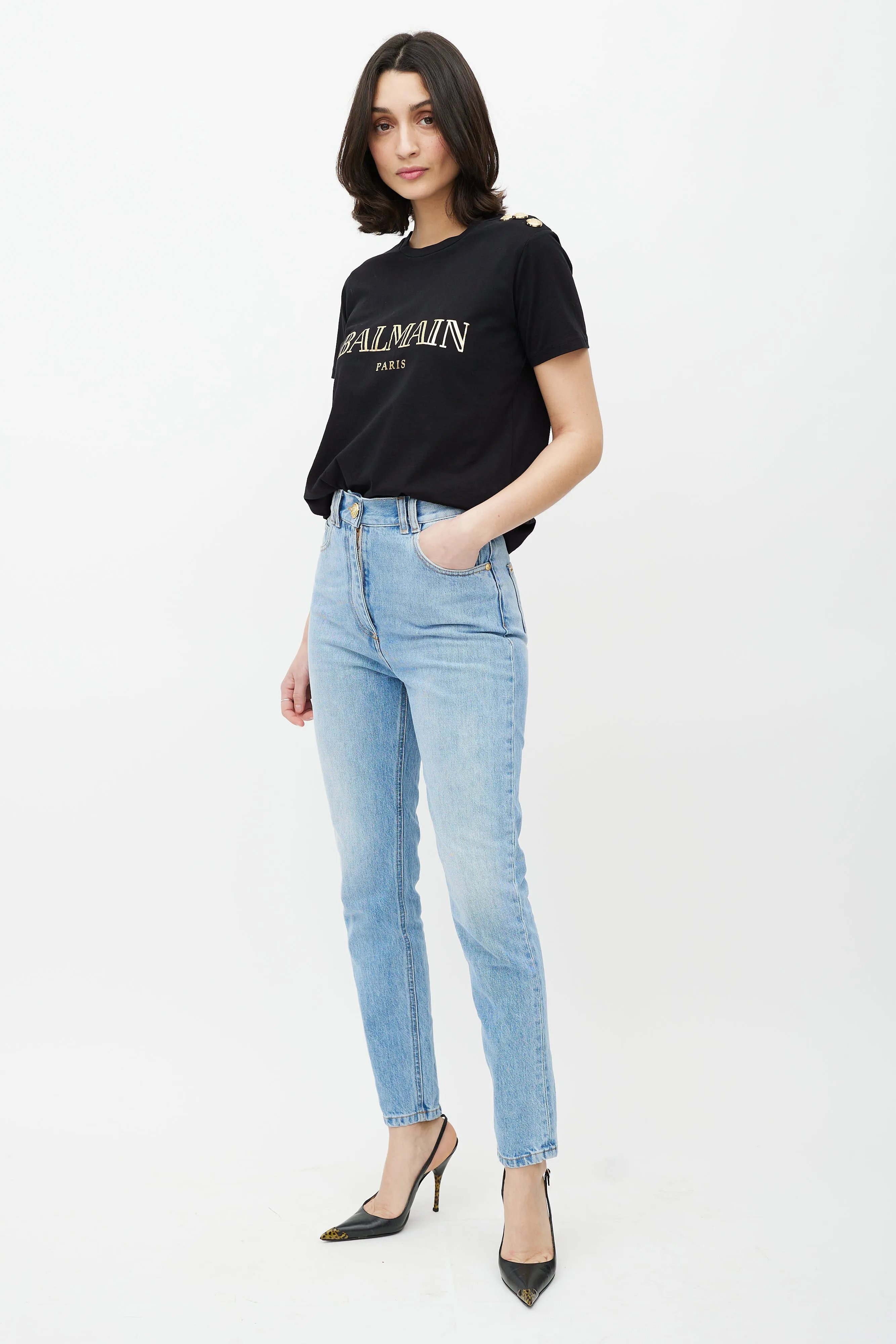 Blue & Gold Slim Jeans