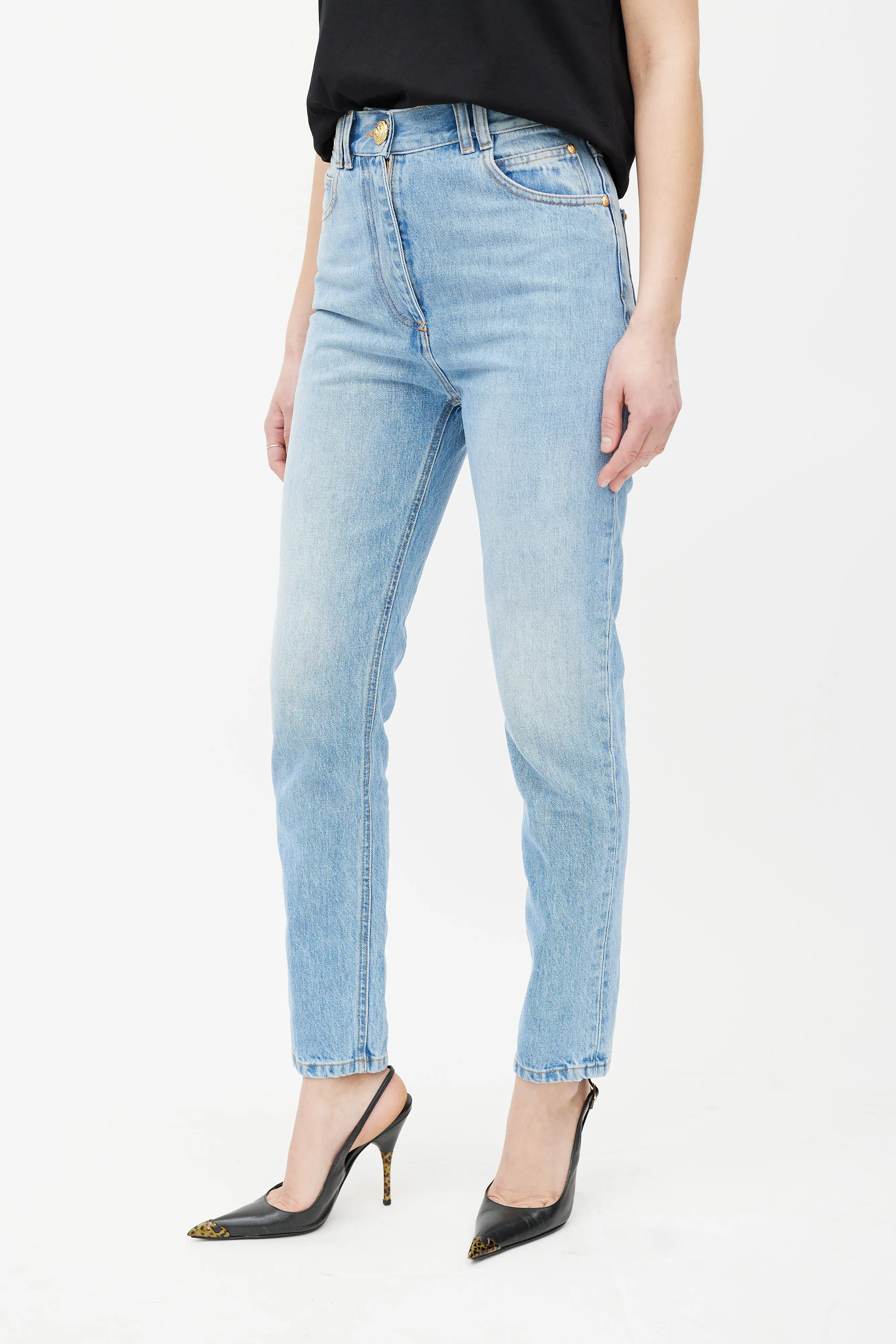 Blue & Gold Slim Jeans