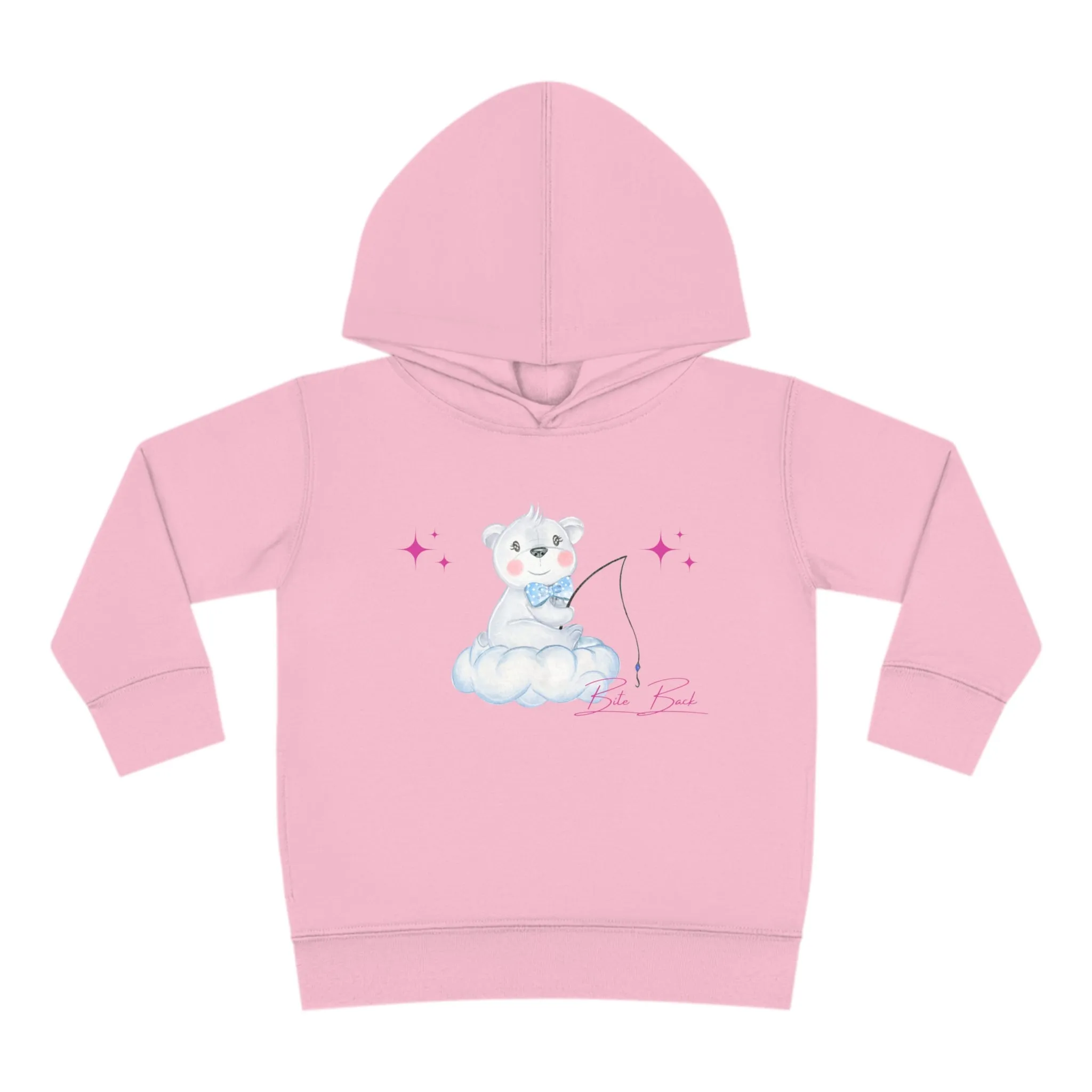 Fishing Bear Toddler Pullover Fleece Hoodie