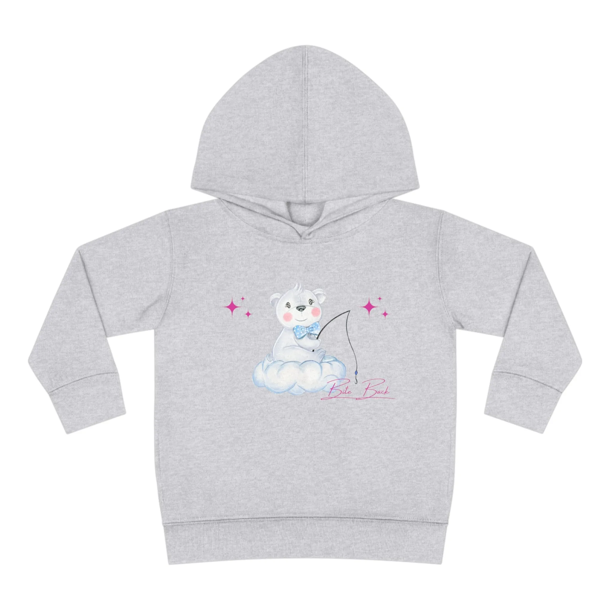 Fishing Bear Toddler Pullover Fleece Hoodie
