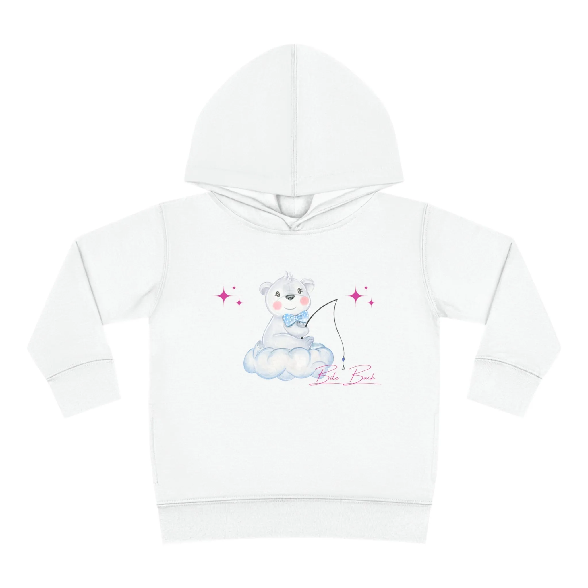 Fishing Bear Toddler Pullover Fleece Hoodie