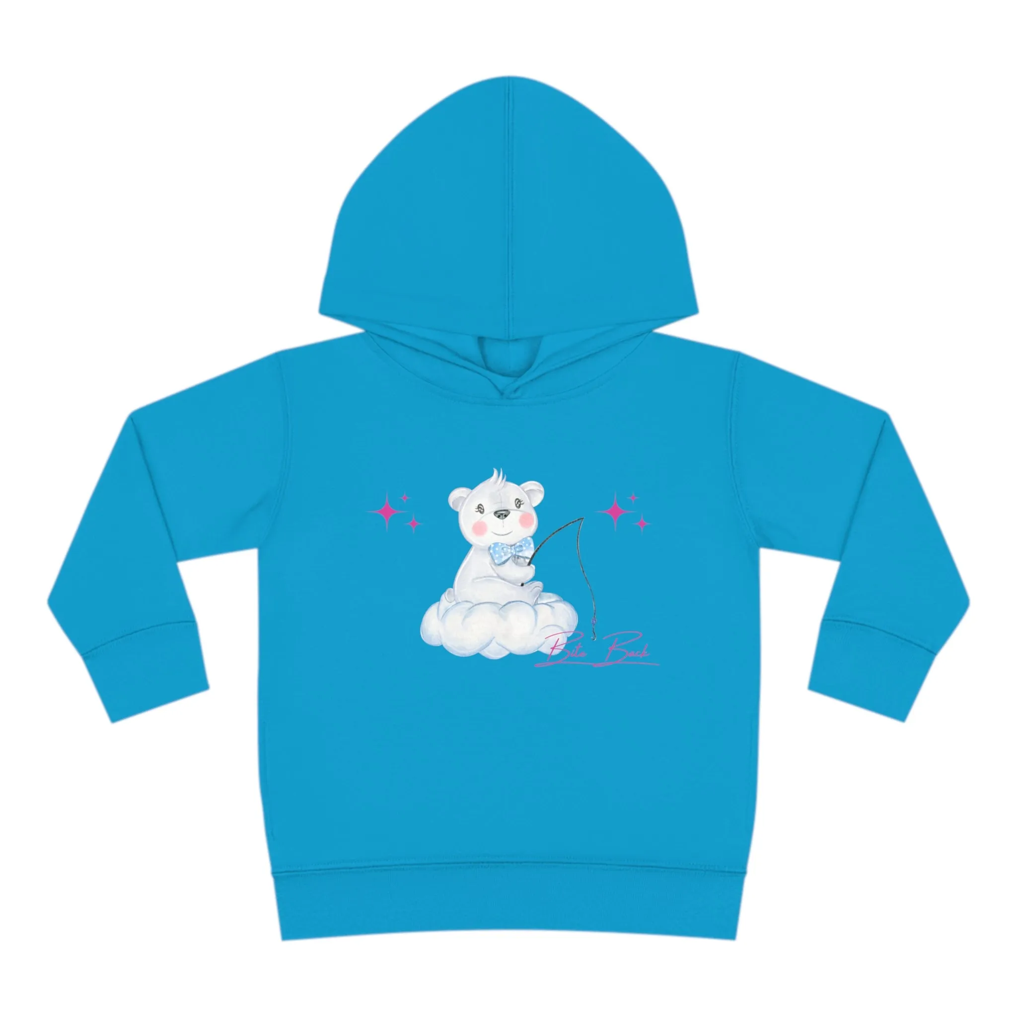 Fishing Bear Toddler Pullover Fleece Hoodie