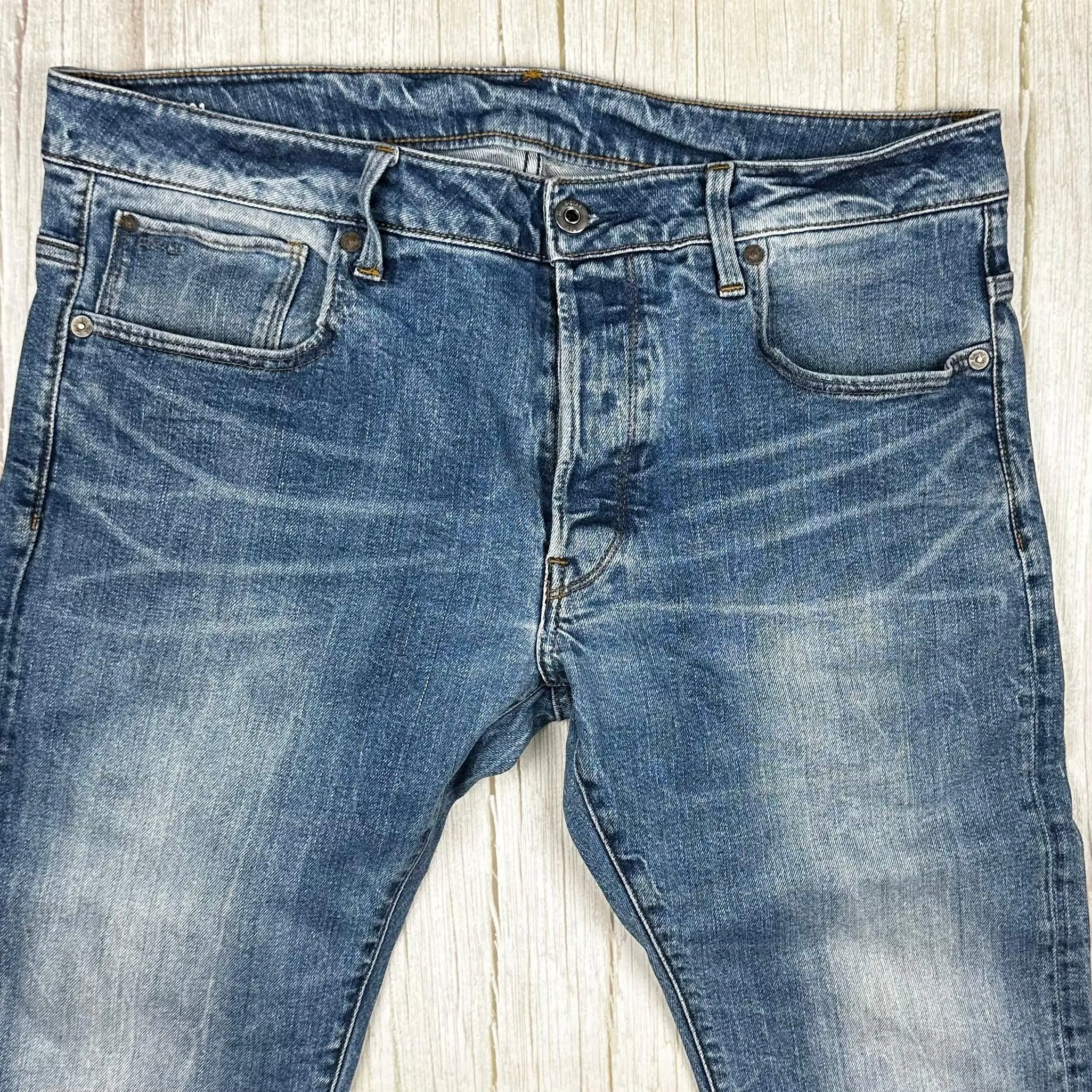 G Star  Raw Mens '3301 Slim' Jeans -Size 36/34
