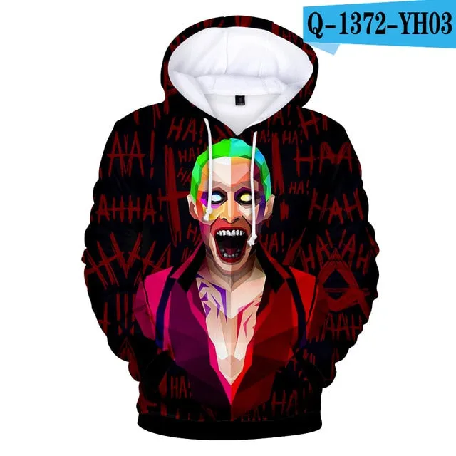 HAHA JOKER -  3D Print Sweatshirt Hoodies Men and women Hip Hop Funny Autumn Streetwear Hoodies Sweatshirt For Couples Clothes