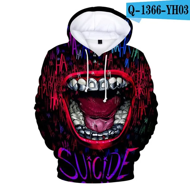 HAHA JOKER -  3D Print Sweatshirt Hoodies Men and women Hip Hop Funny Autumn Streetwear Hoodies Sweatshirt For Couples Clothes