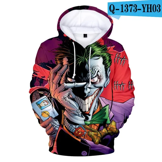 HAHA JOKER -  3D Print Sweatshirt Hoodies Men and women Hip Hop Funny Autumn Streetwear Hoodies Sweatshirt For Couples Clothes