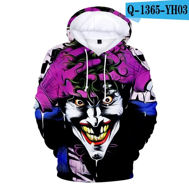 HAHA JOKER -  3D Print Sweatshirt Hoodies Men and women Hip Hop Funny Autumn Streetwear Hoodies Sweatshirt For Couples Clothes