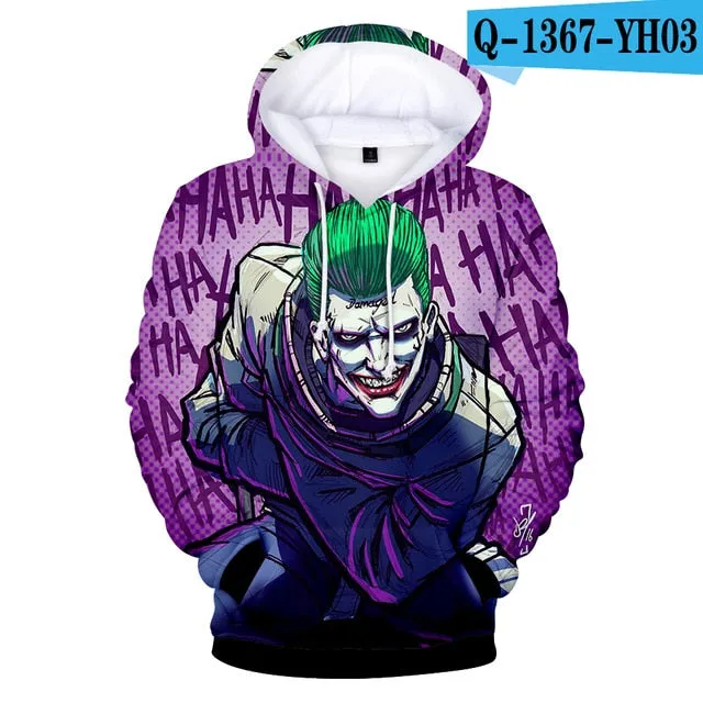 HAHA JOKER -  3D Print Sweatshirt Hoodies Men and women Hip Hop Funny Autumn Streetwear Hoodies Sweatshirt For Couples Clothes