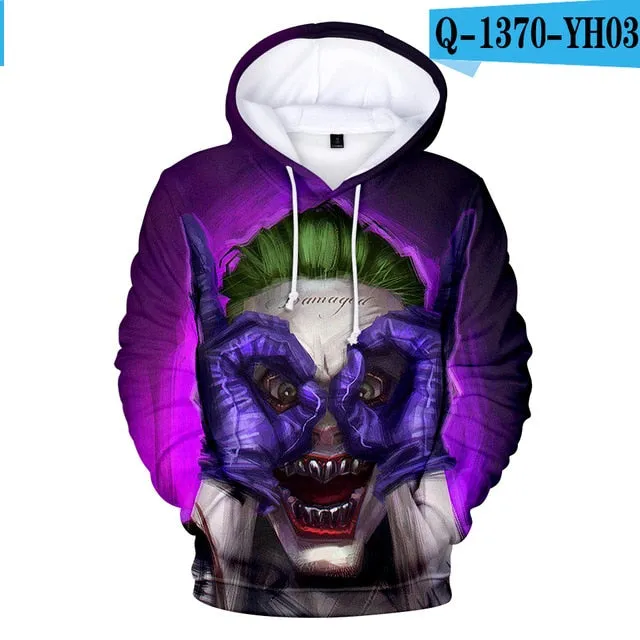HAHA JOKER -  3D Print Sweatshirt Hoodies Men and women Hip Hop Funny Autumn Streetwear Hoodies Sweatshirt For Couples Clothes