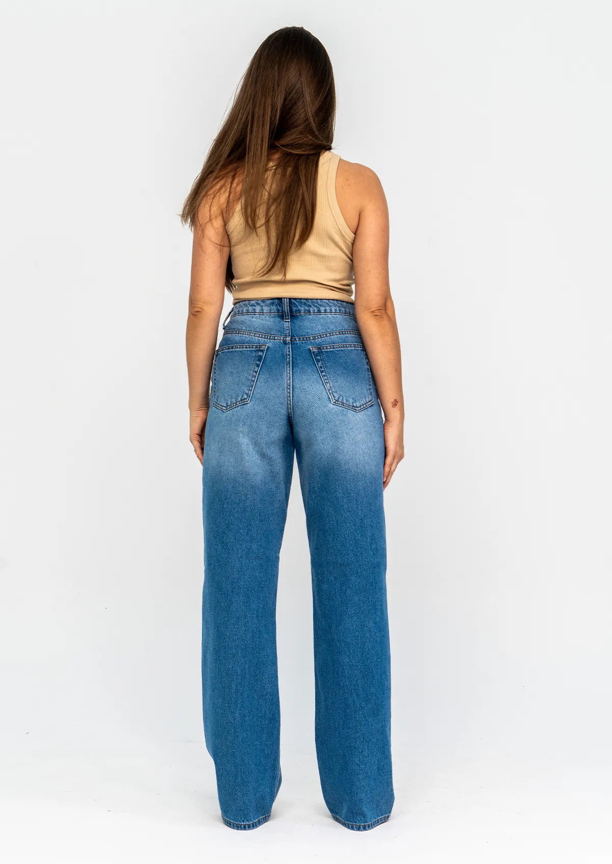 High Rise Wide Leg Jeans