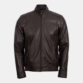 Kalash Dark Brown Leather Jacket