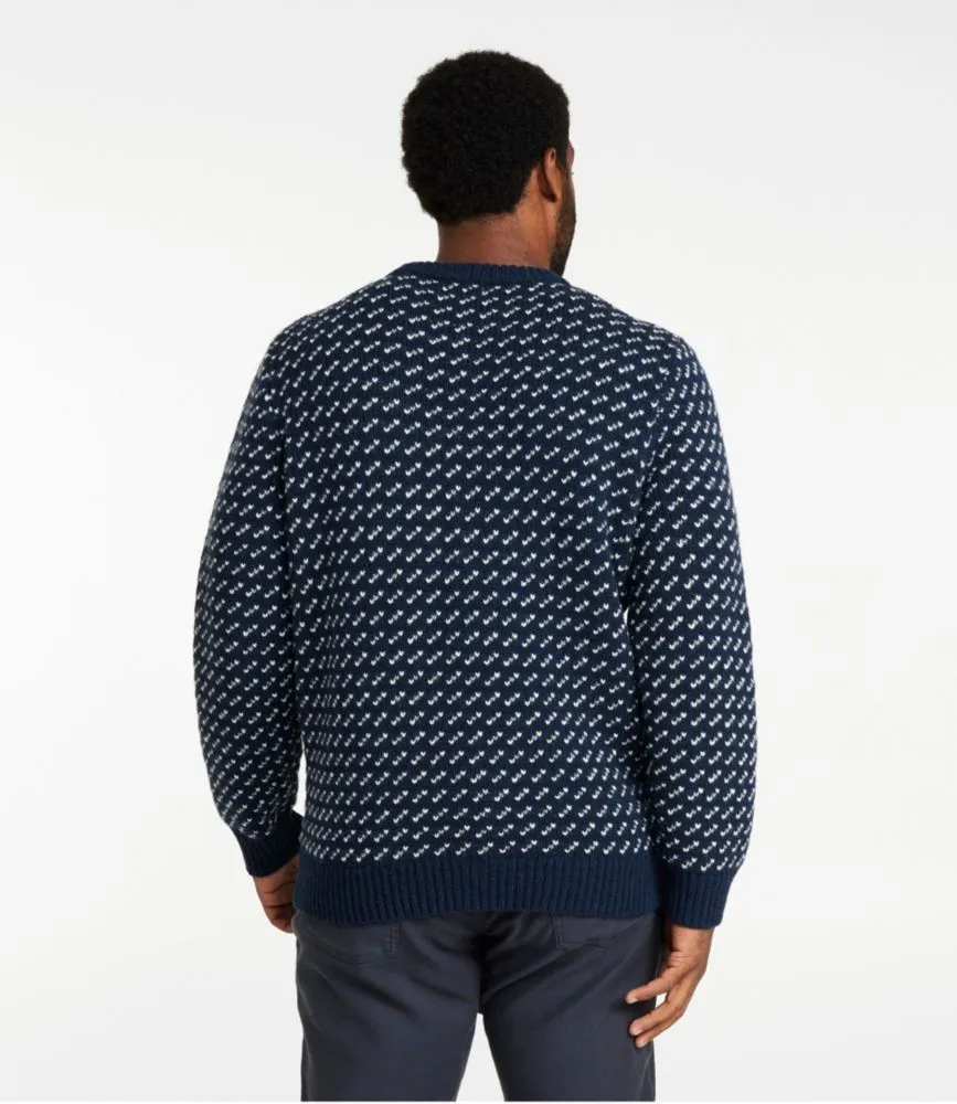 Men's Bean's Classic Ragg Wool Sweater, Crewneck, Birdseye