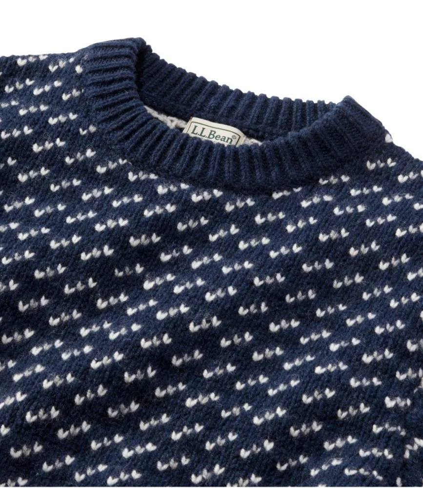 Men's Bean's Classic Ragg Wool Sweater, Crewneck, Birdseye