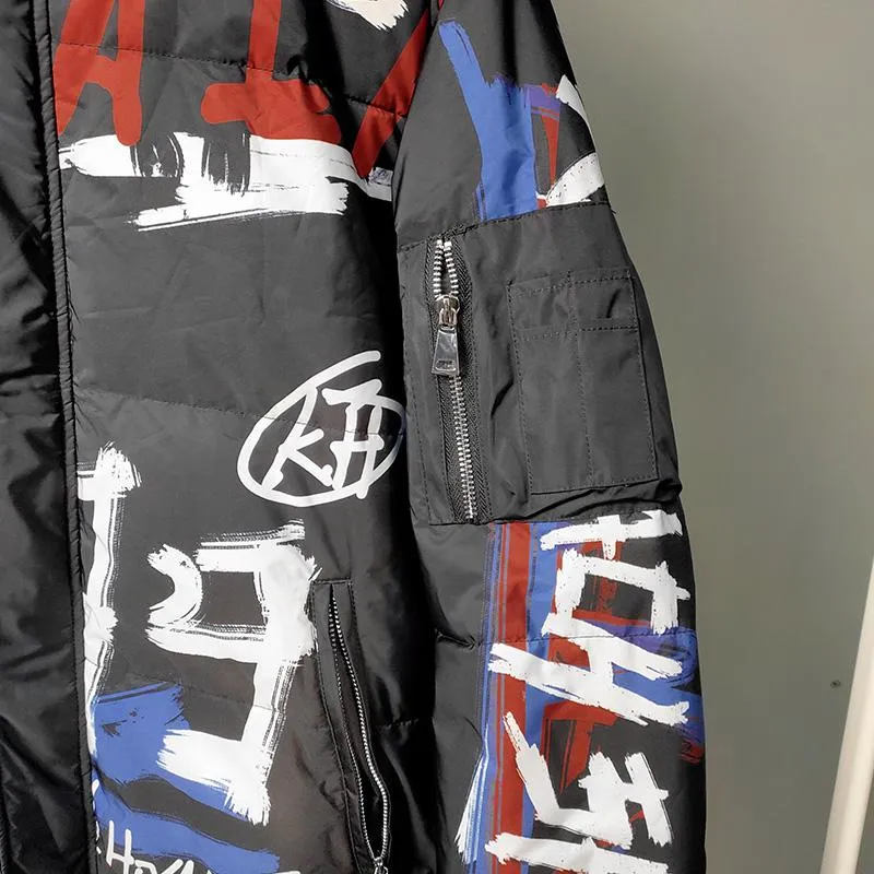Men's Winter Printed Down Jacket