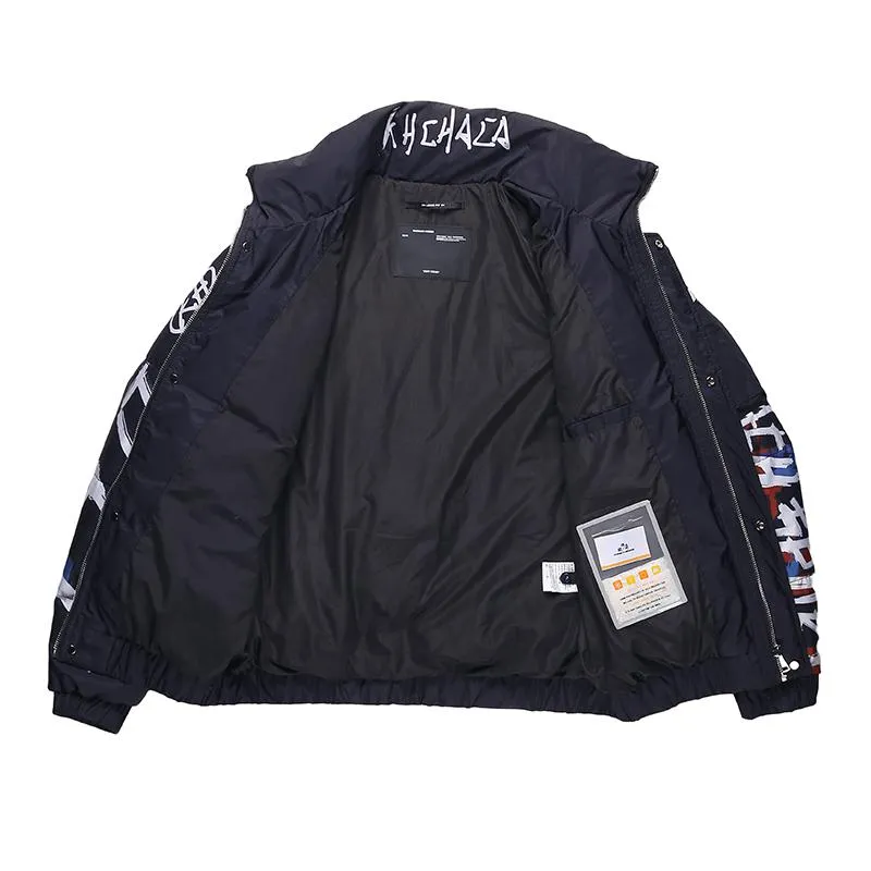 Men's Winter Printed Down Jacket