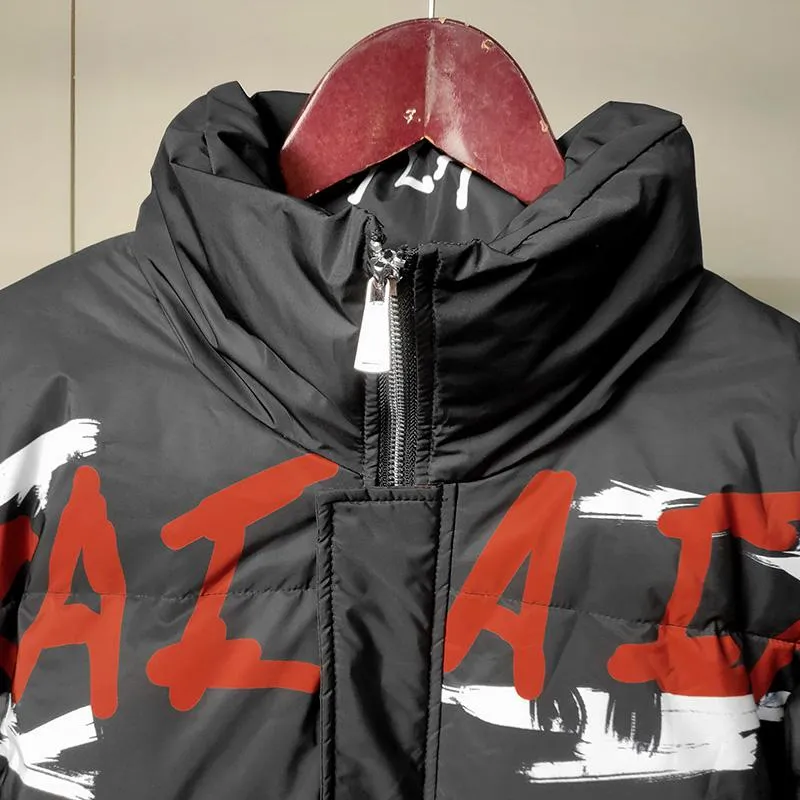 Men's Winter Printed Down Jacket