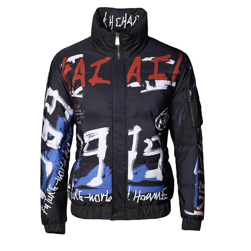 Men's Winter Printed Down Jacket