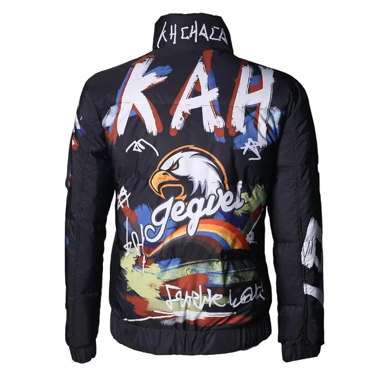 Men's Winter Printed Down Jacket