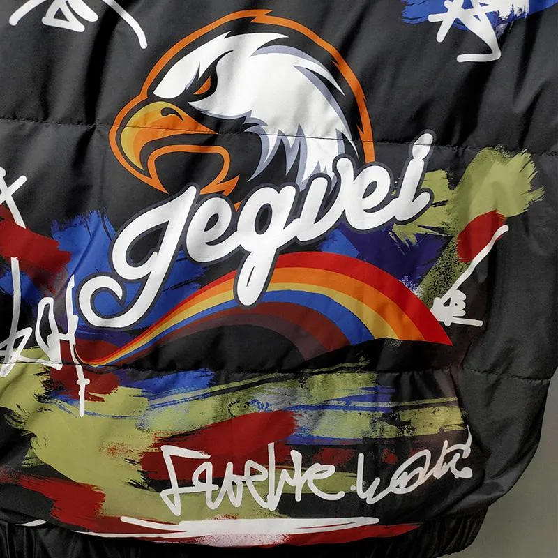 Men's Winter Printed Down Jacket