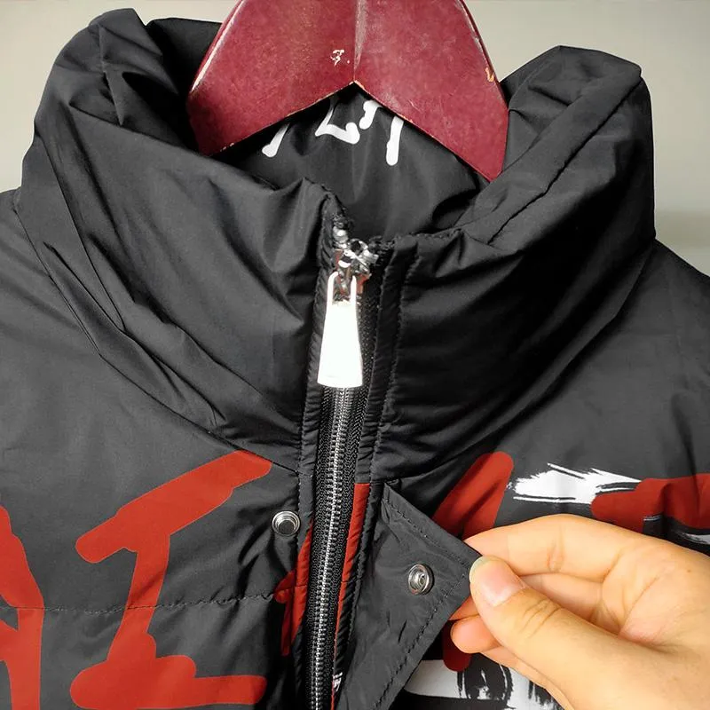 Men's Winter Printed Down Jacket
