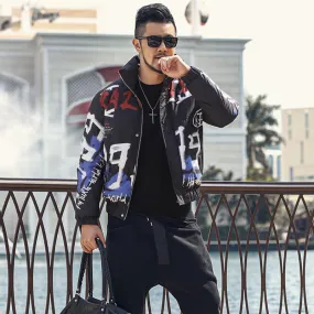 Men's Winter Printed Down Jacket