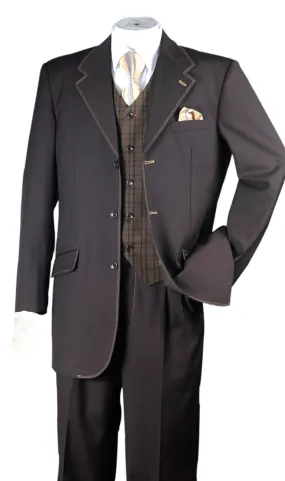 Milano Moda 2916-BR Mens Suit