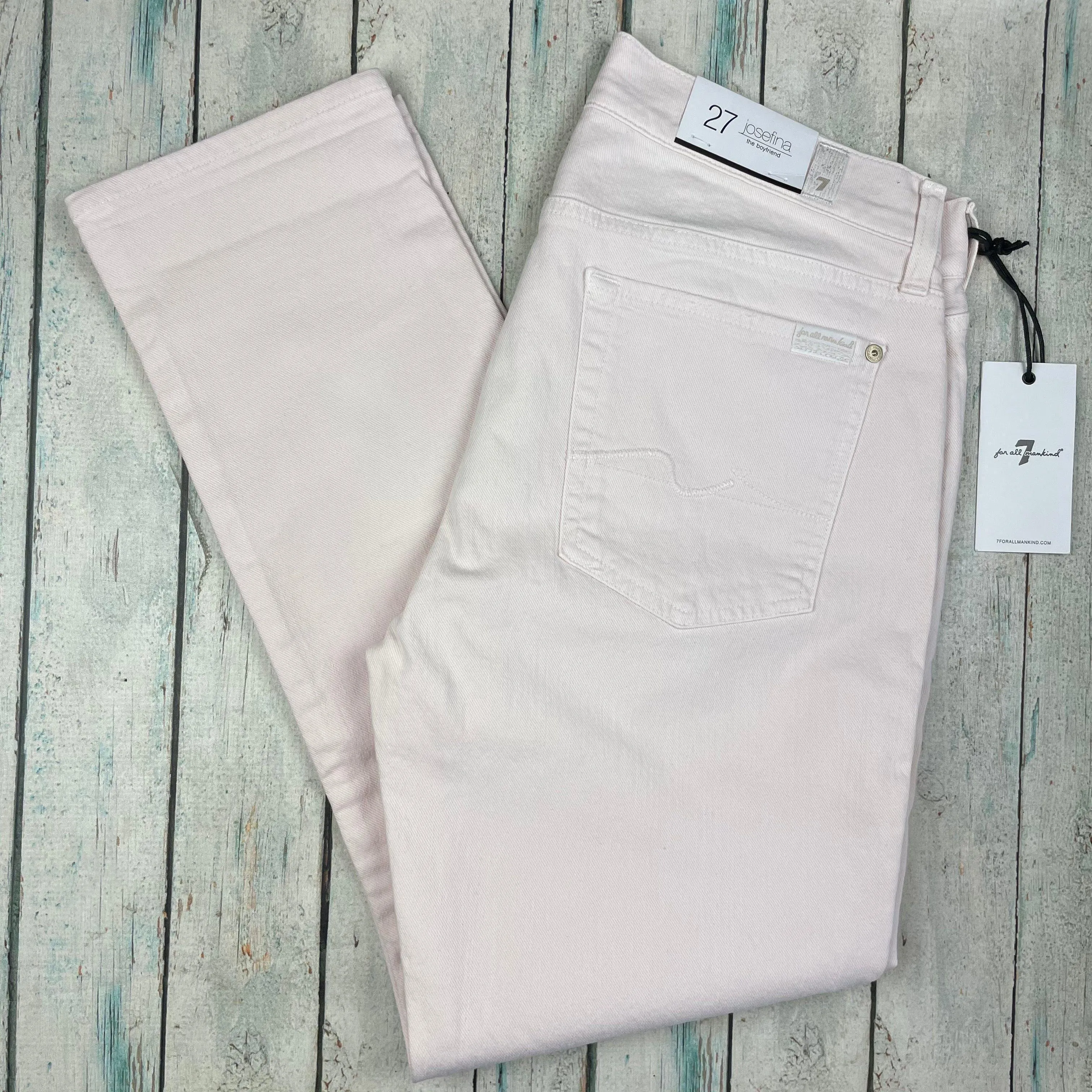 NWT- 7 for all Mankind 'Josefina' Ladies Boyfriend Jeans Size- 27 or 9AU