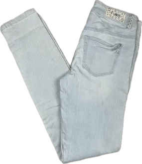NWT -Blugirl Folies Jewelled Slim Fit Ripped Italian Jeans   -Size 27