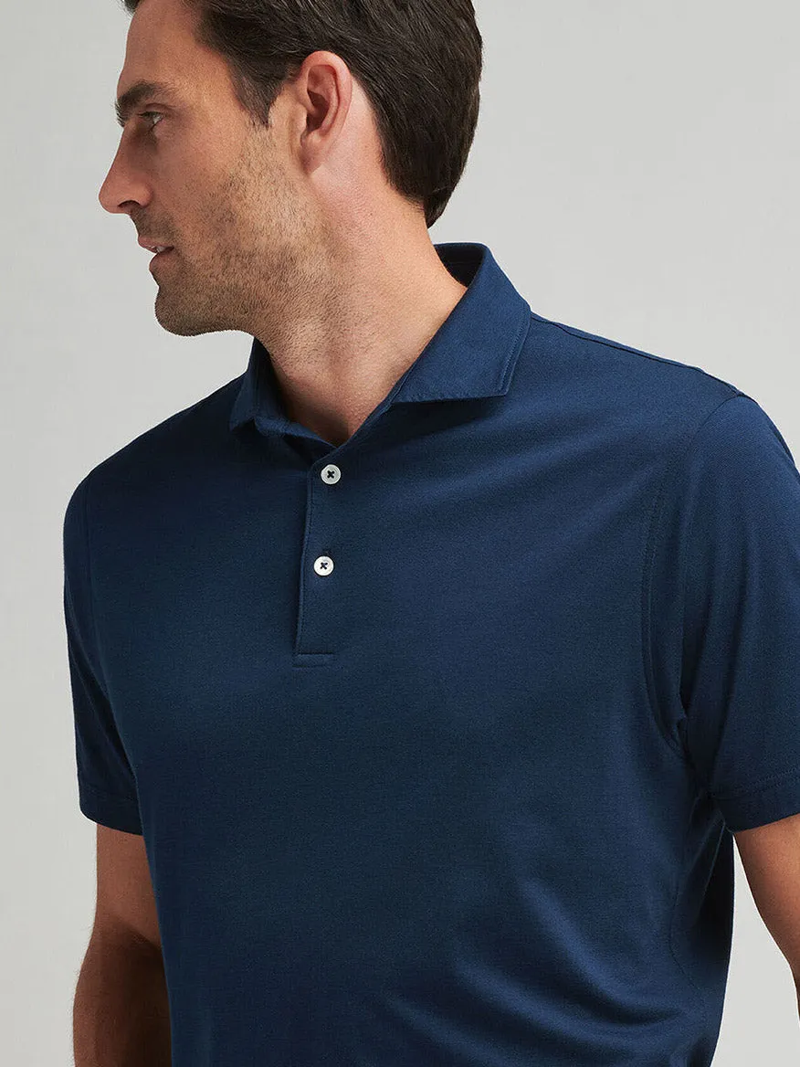 Peter Millar Excursionist Flex Polo in Atlantic Blue