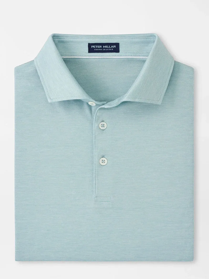 Peter Millar Excursionist Flex Polo in Blue Spruce