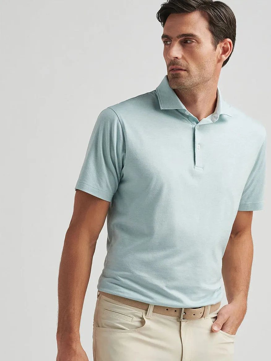 Peter Millar Excursionist Flex Polo in Blue Spruce