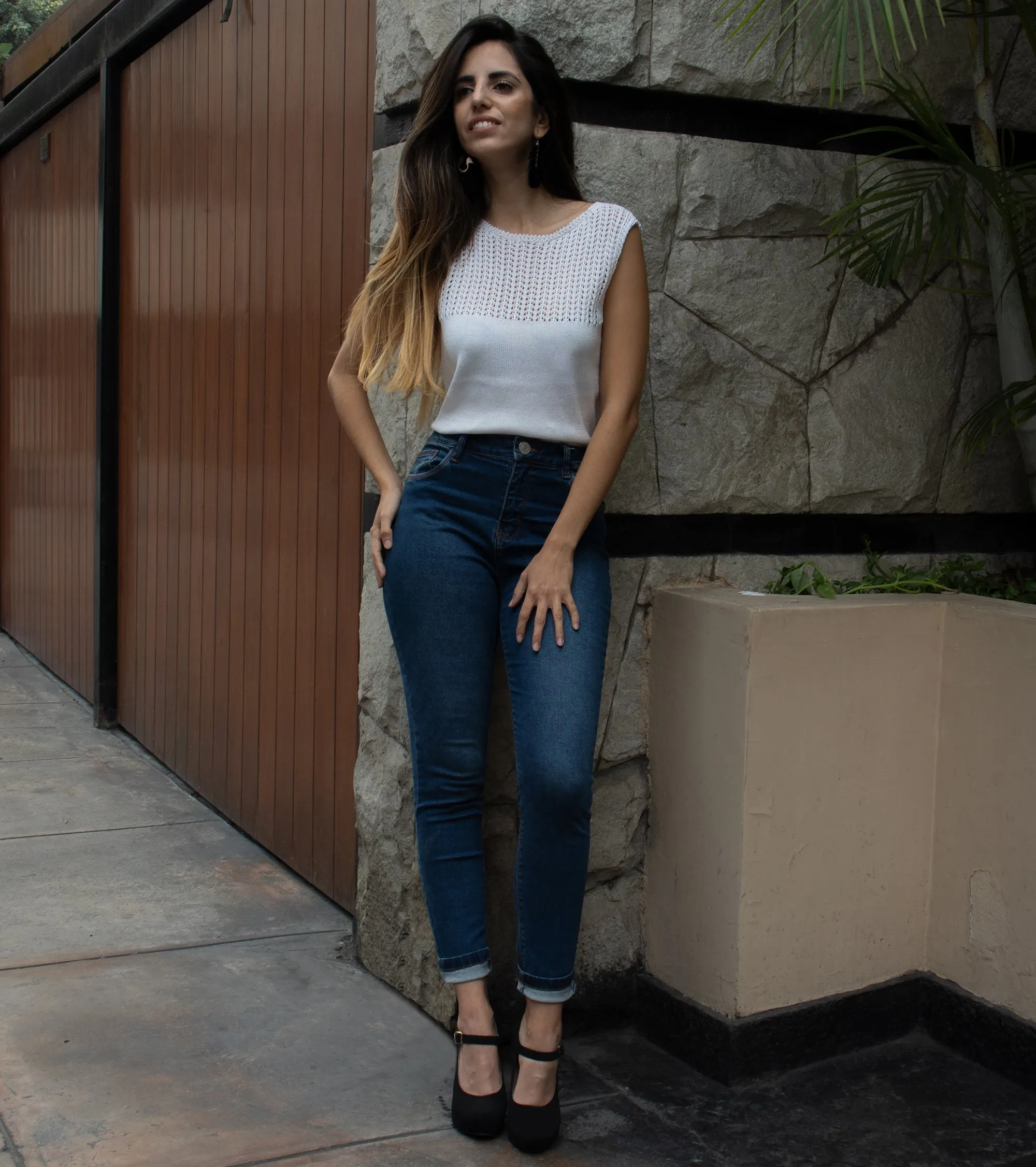Pima Cotton Deep Lace Top