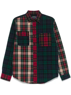 Plaid Color Block Shirt
