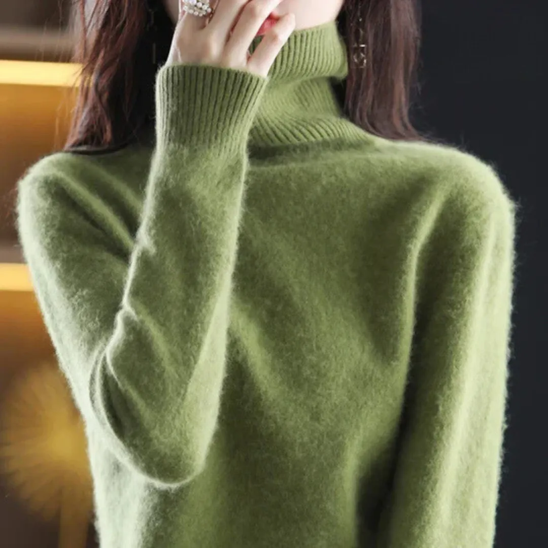 Vera | Women's High Neck Cashmere Sweater