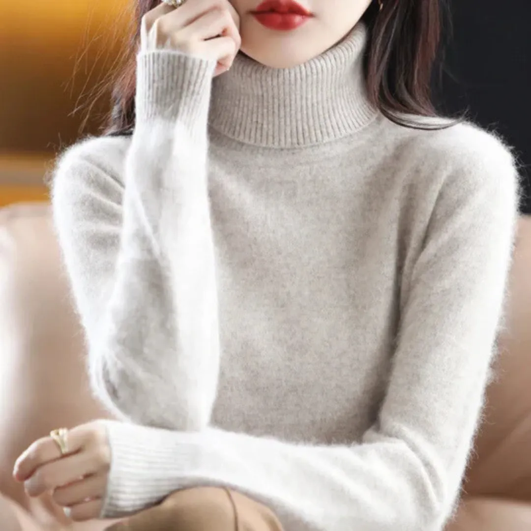 Vera | Women's High Neck Cashmere Sweater