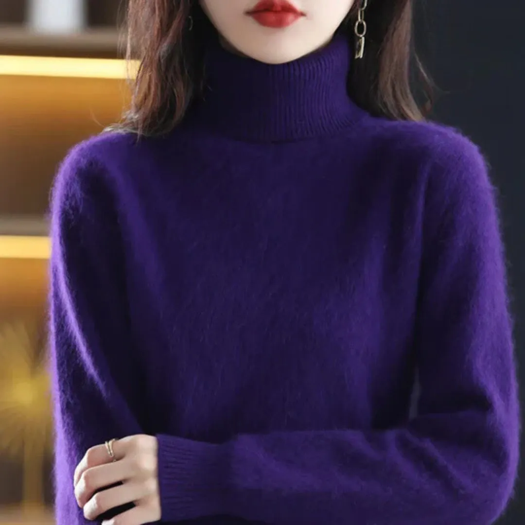 Vera | Women's High Neck Cashmere Sweater
