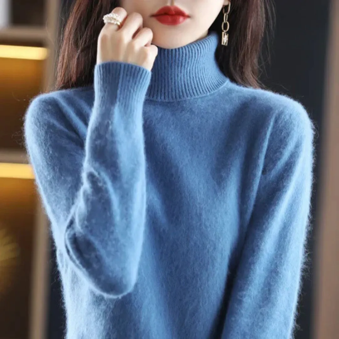Vera | Women's High Neck Cashmere Sweater