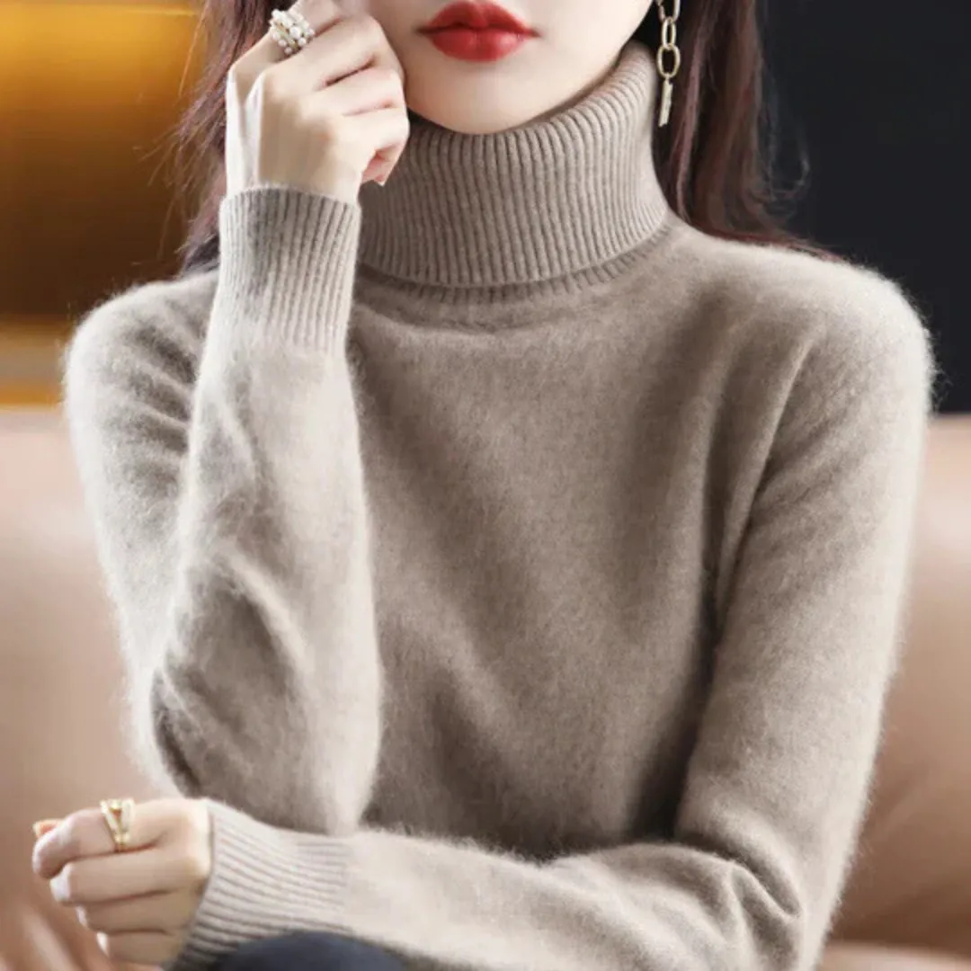 Vera | Women's High Neck Cashmere Sweater