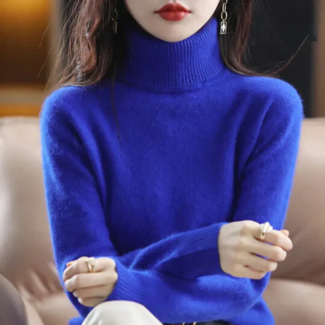 Vera | Women's High Neck Cashmere Sweater