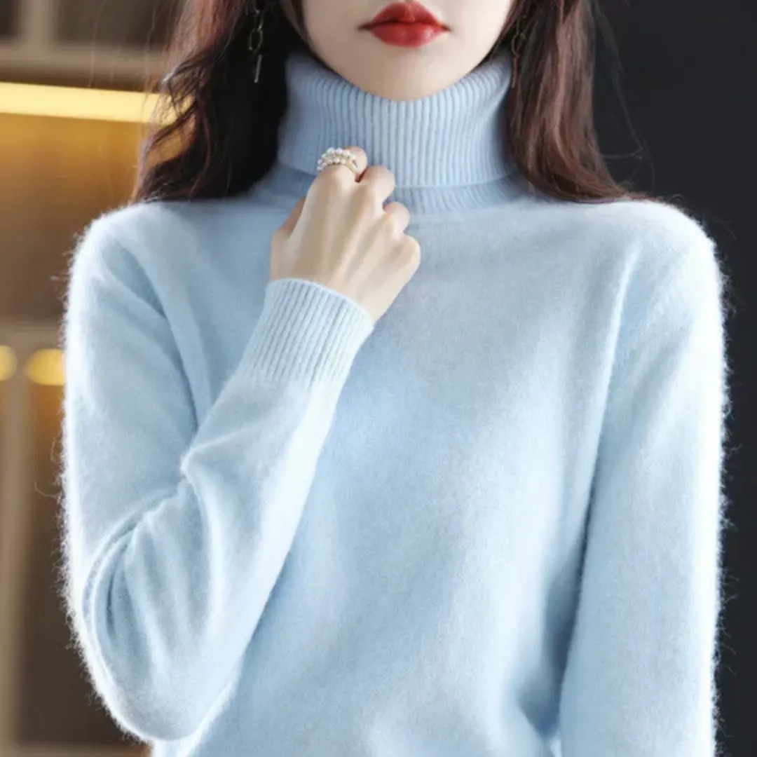 Vera | Women's High Neck Cashmere Sweater