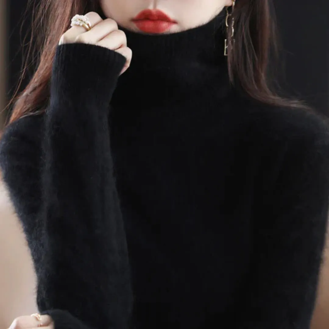 Vera | Women's High Neck Cashmere Sweater