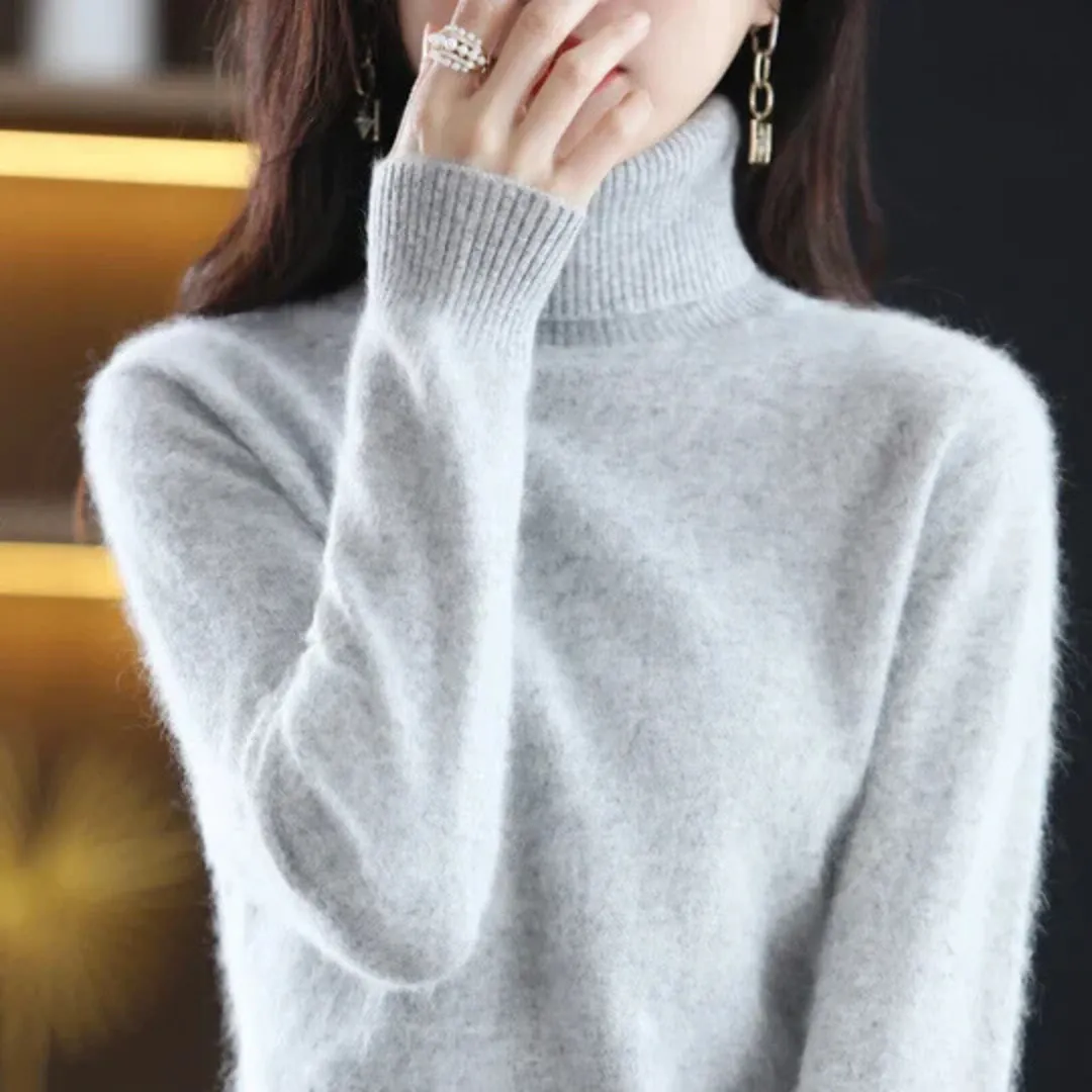 Vera | Women's High Neck Cashmere Sweater