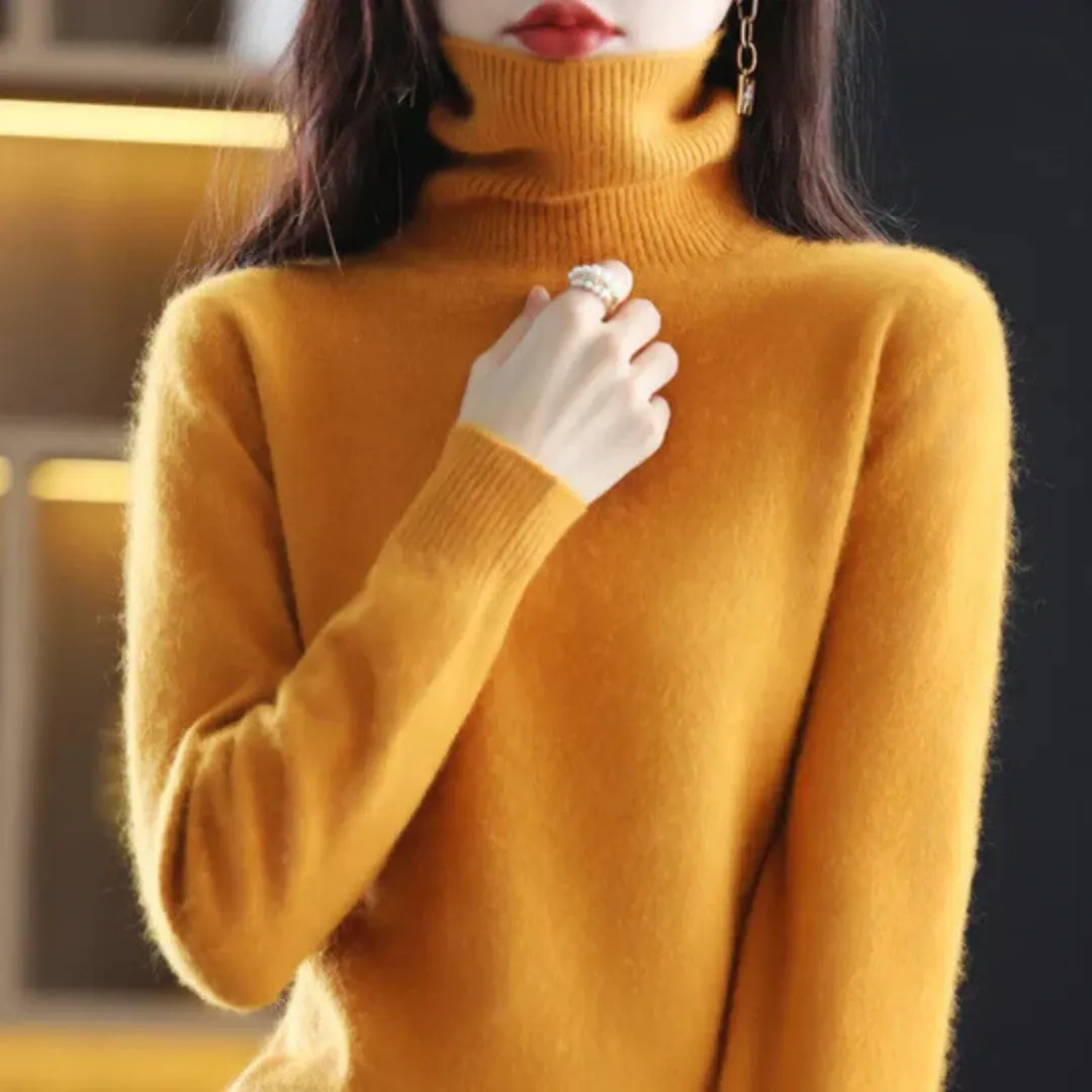 Vera | Women's High Neck Cashmere Sweater