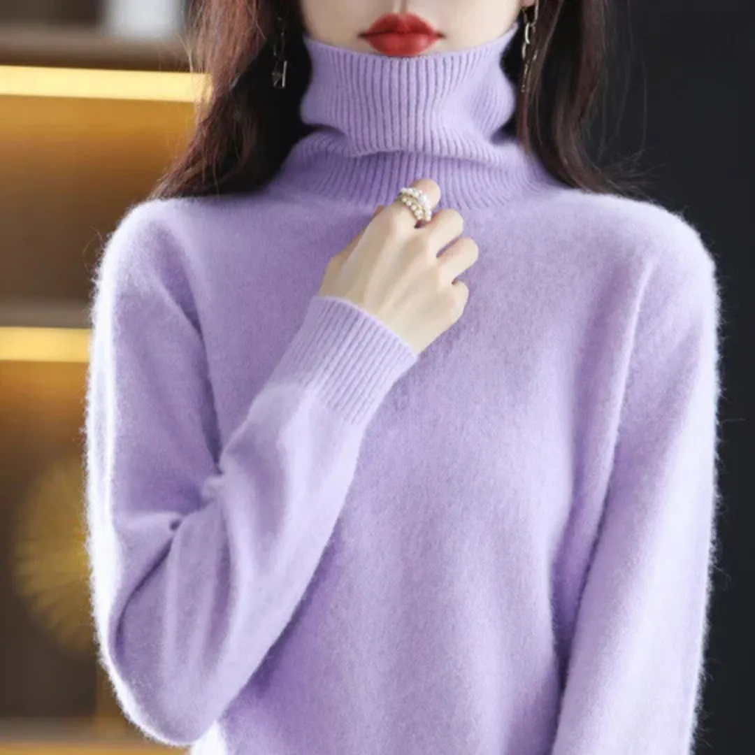 Vera | Women's High Neck Cashmere Sweater